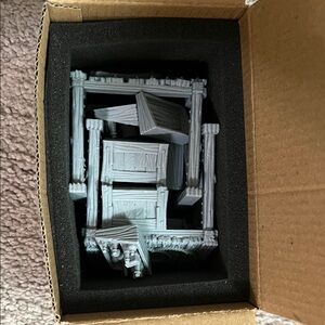 DND Gray Miniature market stall Set